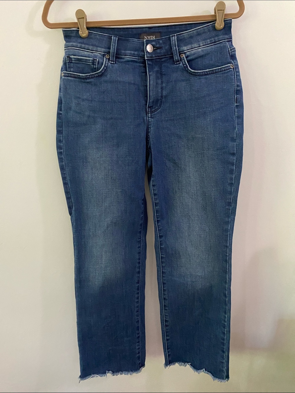 NYDJ Marilyn Straight Jeans in Indigo Blue